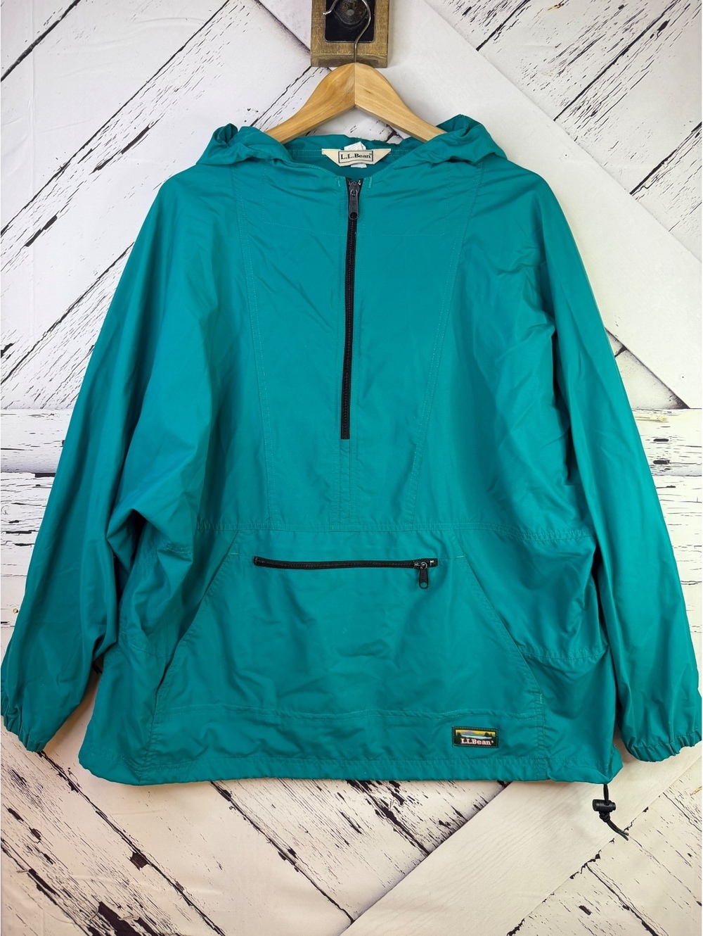 VTG 90’s Retro L.L. Bean Anorak Hooded Retro Windbreaker Pullover Adult XL